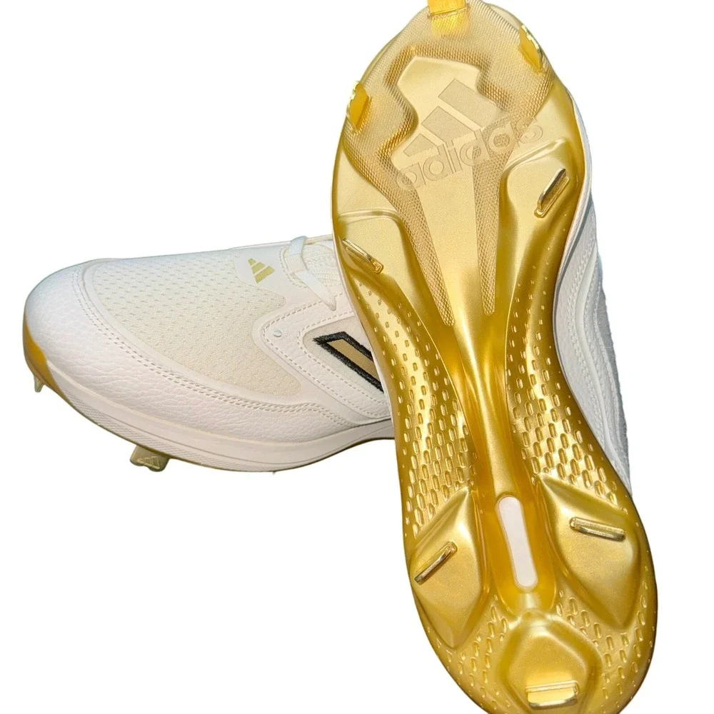 adidas PureHustle 3 Elite Women's‎ Softball Cleats Size 11 ID7638 White Gold NWT